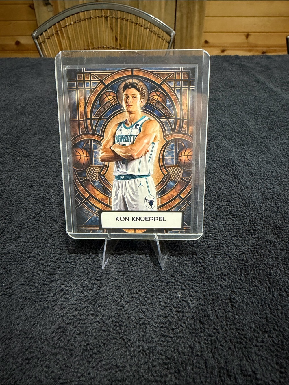 Kon Knueppel Basketball Card - Teal & White